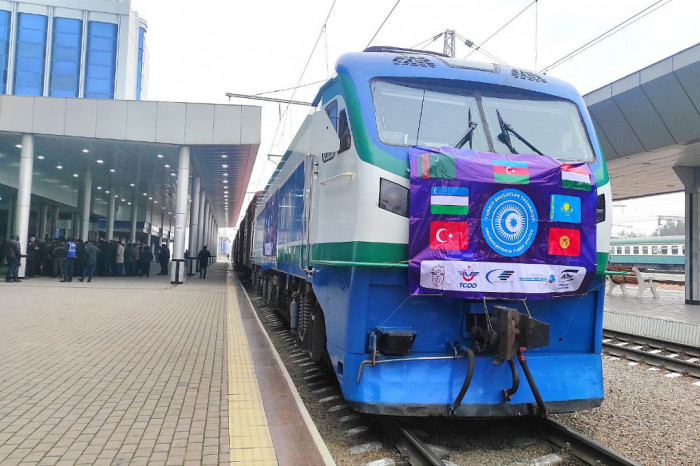 The first train of the new railway route Turkey-Iran-Turkmenistan-Uzbekistan arrived in Tashkent  The meeting ceremony of the first freight train on the new railway route Turkey-Iran-Turkmenistan-Uzbekistan was held at the Central Railway Station of Tashk