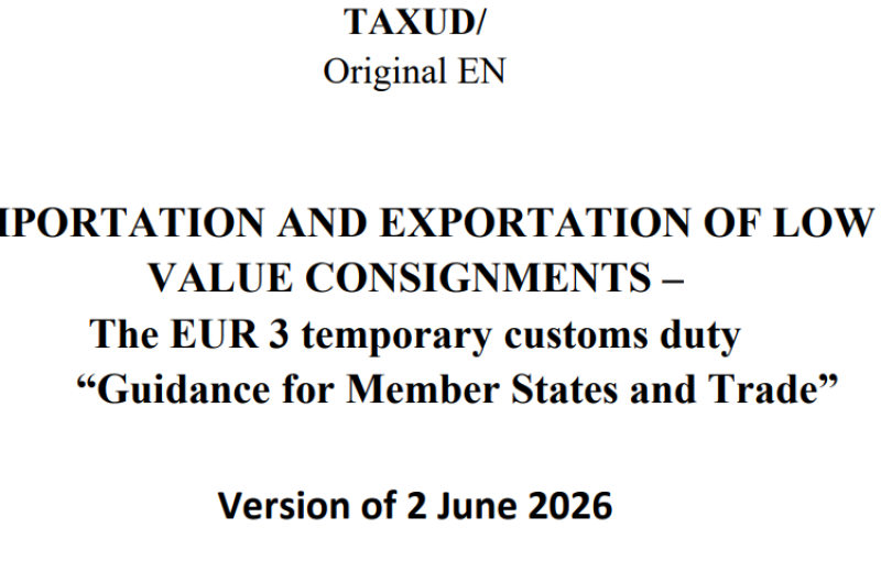 GUIDELINES IMPORT AND EXPORT OF LOW-VALUE GOODS 