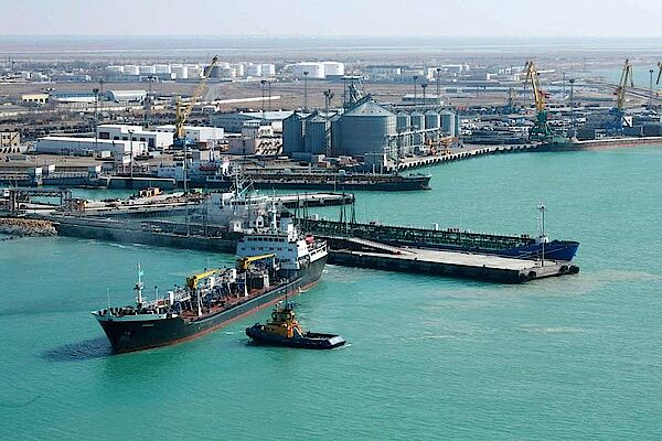 Kazakhstan is discussing the transfer of its Caspian ports into a trust.