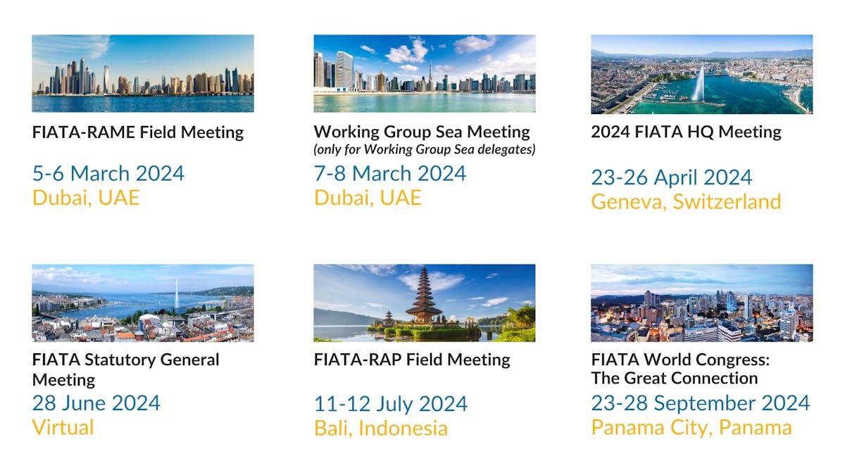 FIATA calendar of events for 2024 FIATA calendar of events for 2024