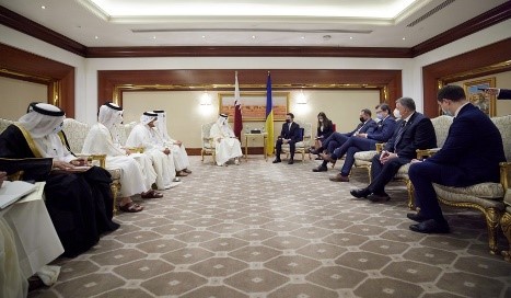 Зеленский рассчитывает на инвестиции Катара в инфраструктуру и технологии