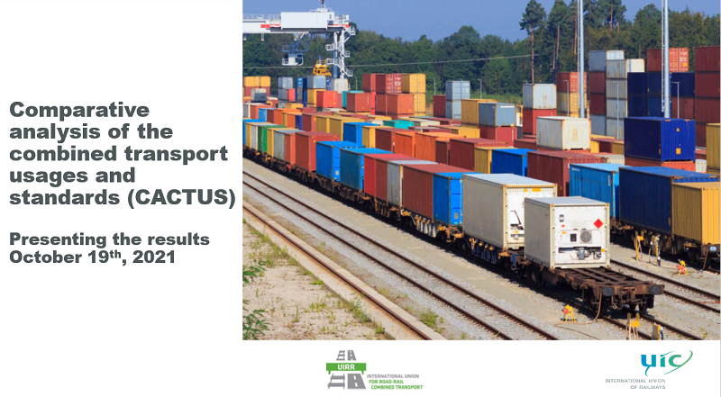 UIC and UIRR, the International Union for Road-Rail Combined Transport, presented their comparative analysis of combined transport usage and standards on 19 October